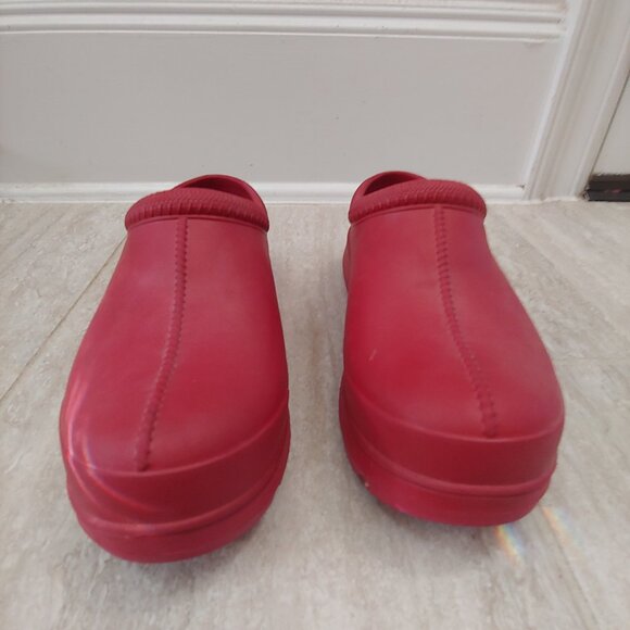 UGG Women's Tasman Red Clogs Slippers Size 12 - Picture 2 of 8